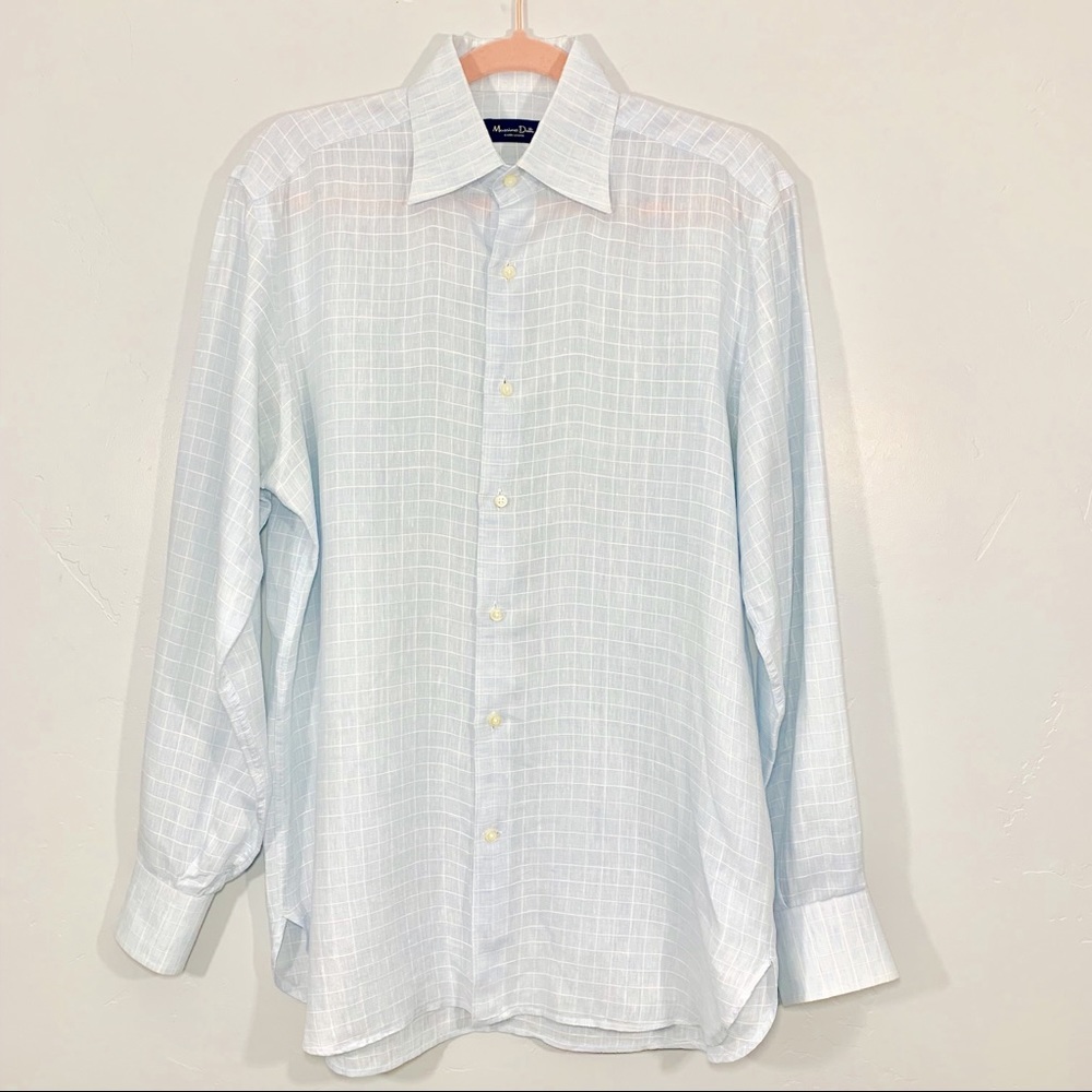 Donated - Mossimo Dutti | Blue Linen Button Down Shirt